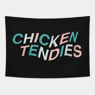 chicken tendies wavy Tapestry