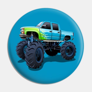 Cartoon Monster Truck Pin