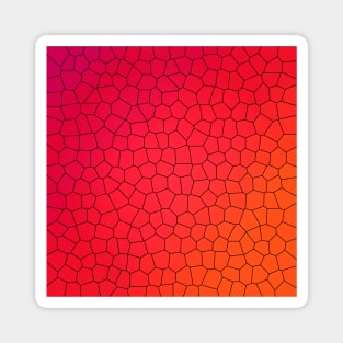 Red Dragon Scales Ombre Design Magnet