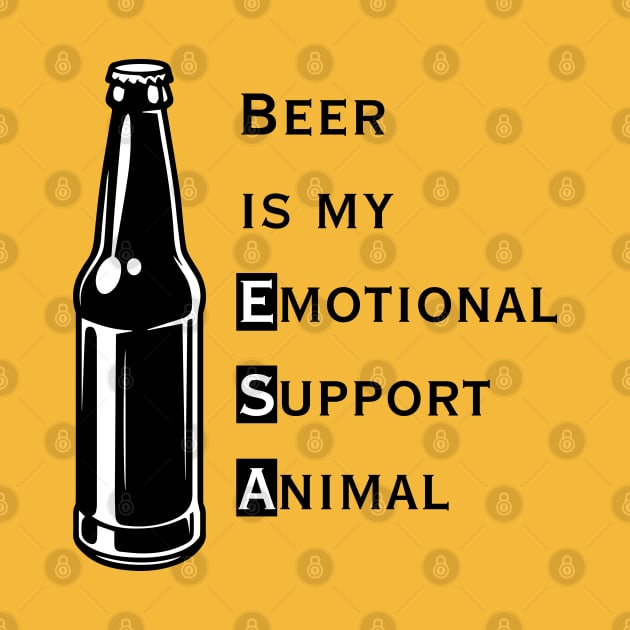 Emotional Support Animal-Beer by YOPD Artist