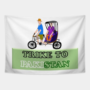 Trike to Pakistan - Three - Wheeled Cycle Tapestry