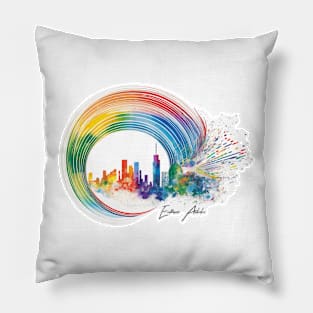 Color Wave Catastrophe Pillow