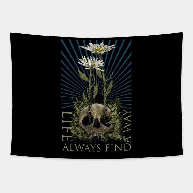 Life Find A Way Tapestry by Jun Pagano