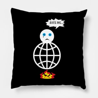 save the earth Pillow