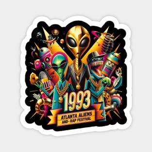 1993 Atlanta Aliens and Rap Festival Magnet