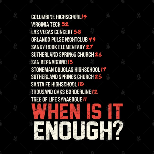 When Is It Enough Shirt Updated by RememberThem