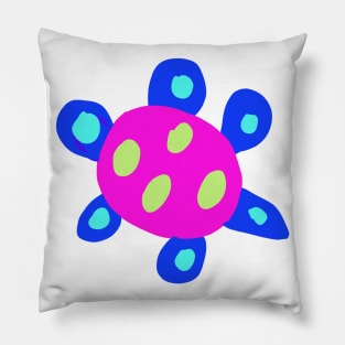 purple blue tortoise design Pillow