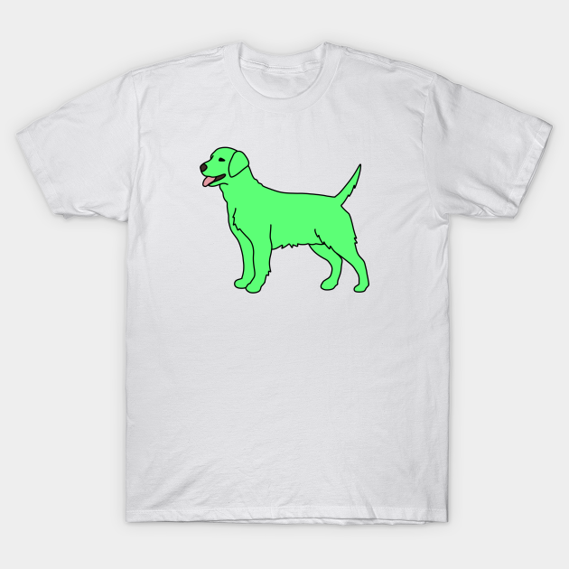 Discover Neon Green Dog - Green Dog - T-Shirt