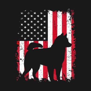 Alaskan Klee Kai 4Th Of July Shirt American Usa Flag Dog Tee T-Shirt