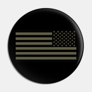 Reverse Green American Flag Pin