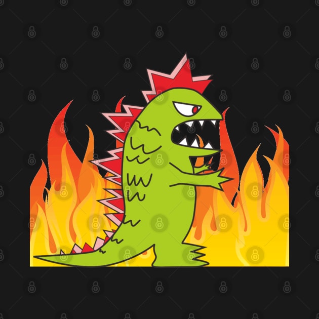 Angry godzilla by Rohman1610