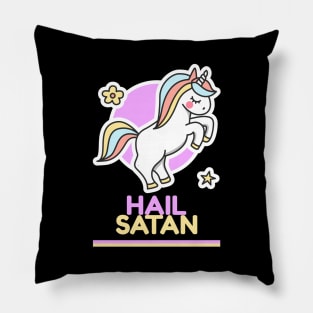 Cute Satanic Unicorn Pillow