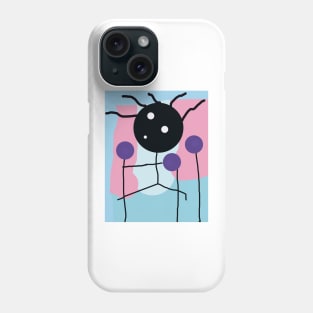 Baby Grabs Flower Stick Figure Phone Case