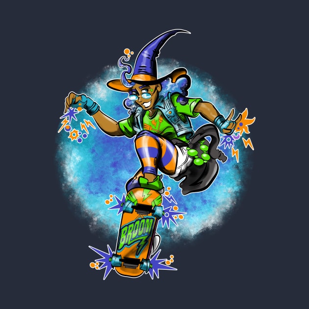 Skater Witch by mannycartoon