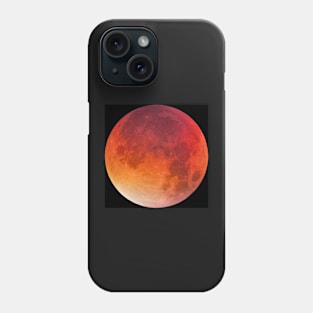 Bloody moon on night dark sky Phone Case