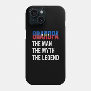 Grand Father Haitian Grandpa The Man The Myth The Legend - Gift for Haitian Dad With Roots From  Haiti Phone Case