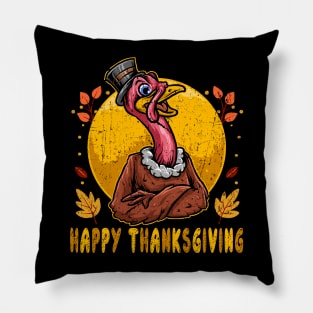 Family Thanksgiving 2023 Fall Autumn Turkey Matching Family Pillow