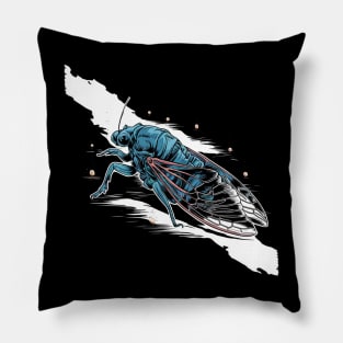 CICADA Insect Great Eastern Brood X USA 2024 Magicicada Pillow