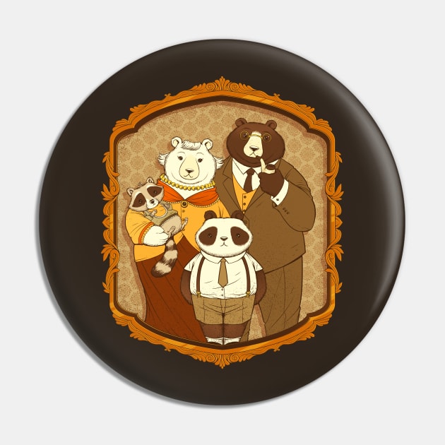 Family Portrait Mama Papa Bear Pin by Tobe_Fonseca