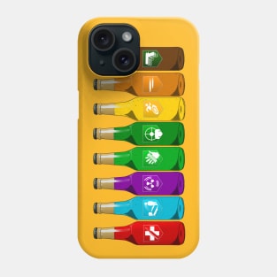 Zombie Perks Lined Up on Yellow Phone Case