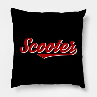 vintage scooter Pillow