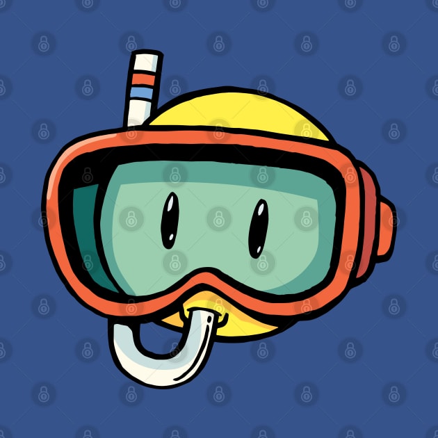 emoji with a diving mask by duxpavlic