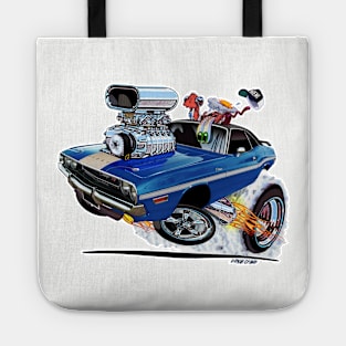 Vince Crain High Octane 1970 Challenger Blue White Tote