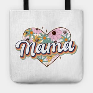 Mama Floral Heart Tote