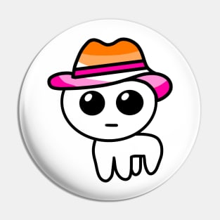 Yippee Cool Hat (Lesbian) Pin