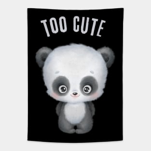 Smart Cookie I'm Cute and I know it Sweet little panda cute baby outfit Tapestry