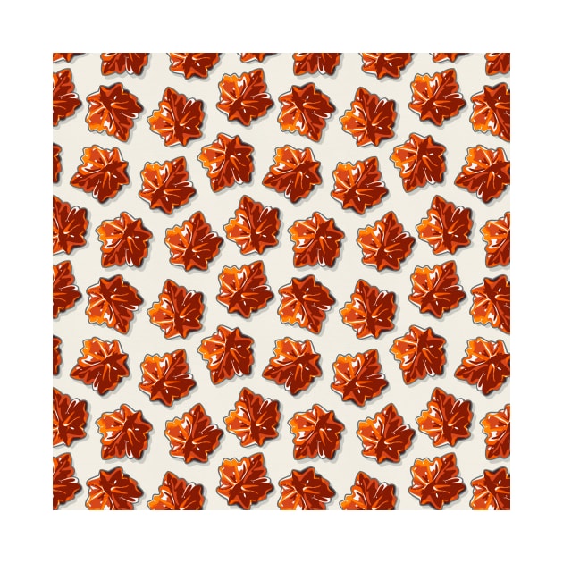 Canadian Maple Syrup Candy Pattern by tanyadraws