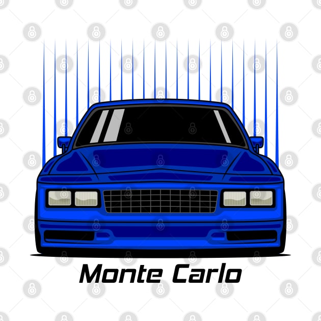 Racing Blue Monte Carlo Art by GoldenTuners