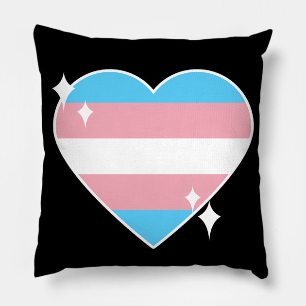 Kawaii Pride Collection - Transgender Pillow by rewordedstudios