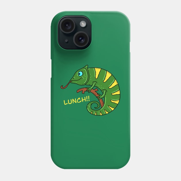 Lunch Bunglon Lizard Phone Case by RiyanRizqi