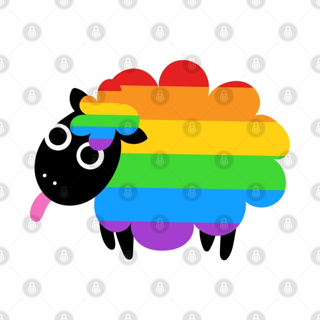 Sheep Rainbow Pride Shirt, Cute LGBTQ Shirt, Gay Shirt, Lesbian Shirt, Gift for Gay Lesbian, Queer Pride Month by InfiniTee Design