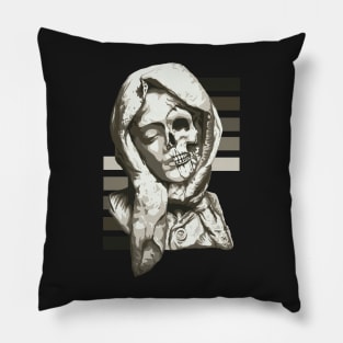 Skull Statue (Mary) Pillow