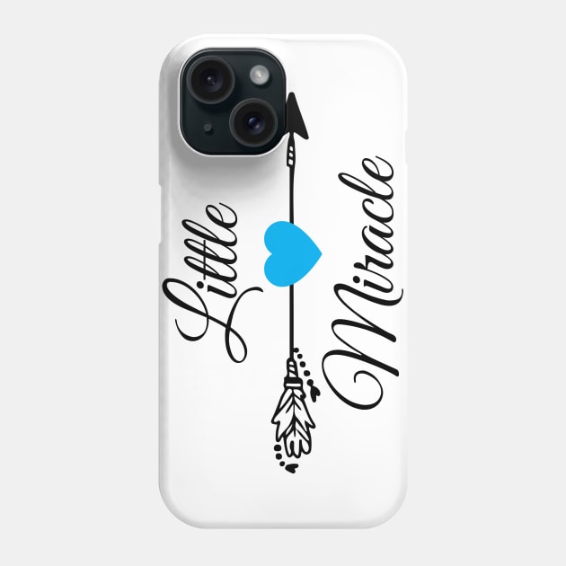 Little miracle with blue heart. Phone Case by MadebyTigger