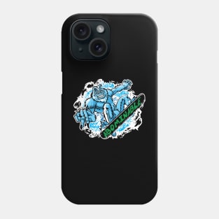 Abominable Snowman Snowboarder Phone Case