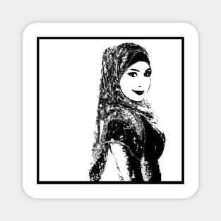 Woman Portrait 43 Fatima Al Fihri Magnet