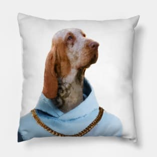 Bracco Italiano: Oil Painting for Dog Lovers Pillow