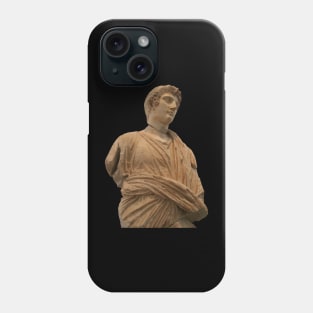 Statue of Roman Citizen Wearing Toga Vector Art Phone Case