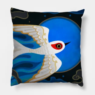 Moon bird Pillow