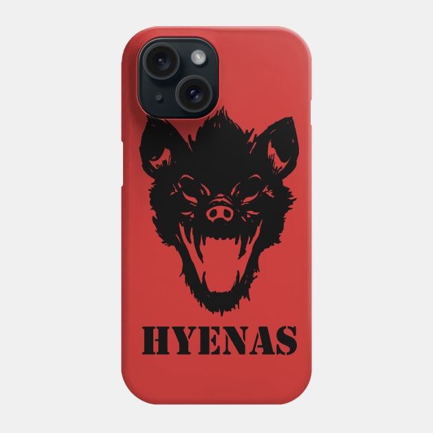 Hyenas (black) Phone Case by cabinboy100