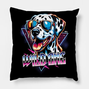 Wild One Dalmatian Dog Pillow