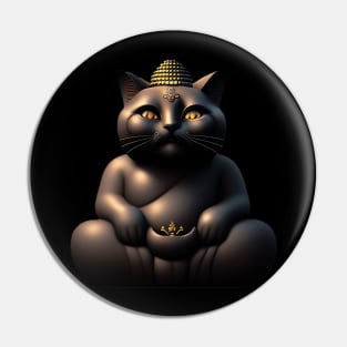 Buddha cat Pin