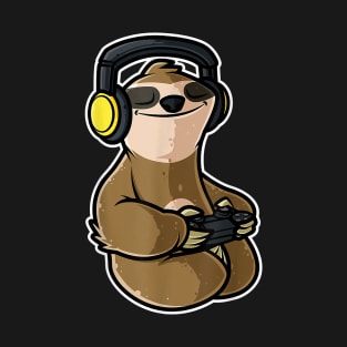 Video Games Nerd Sloth Gaming - Gamer Gift T-Shirt