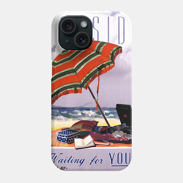 Vintage Travel Poster Seaside Waiting for You Australia Phone Case by vintagetreasure