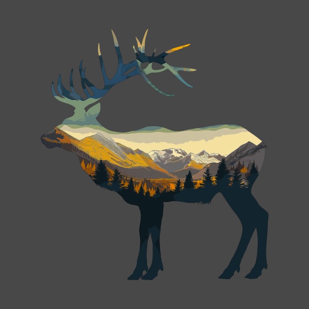 North American Elk by Wintrly