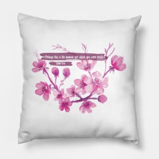 Perhaps this is the moment for which you were created | Bible art Pillow