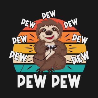 Pew Gamer Sloth Gaming T-Shirt